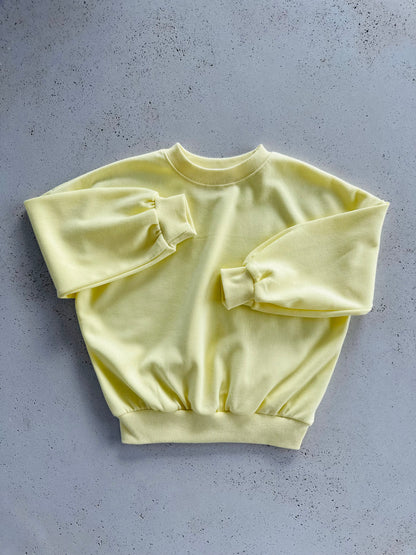 Crayon sweater - lemon yellow