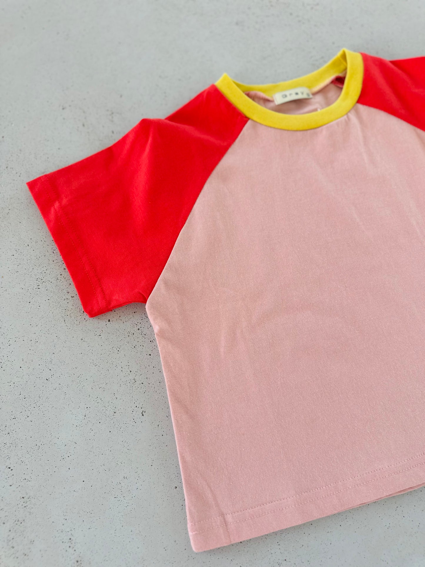 Mellow raglan tee - pink
