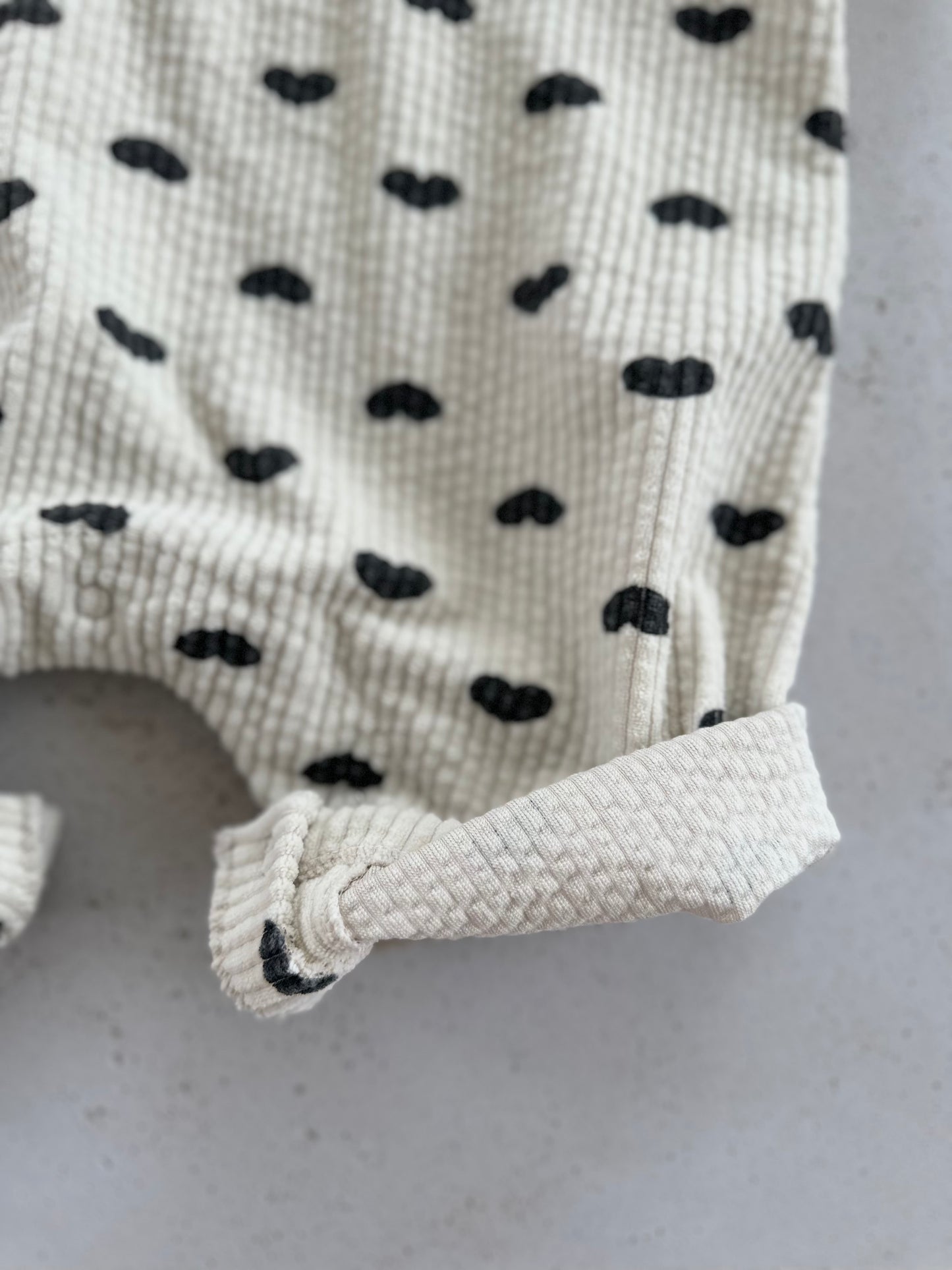 Heart overall - cream