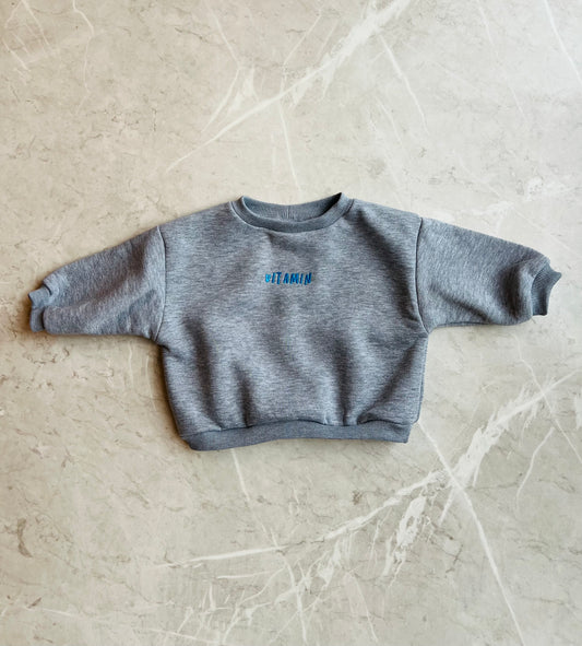 Fleeced sweater - Melange