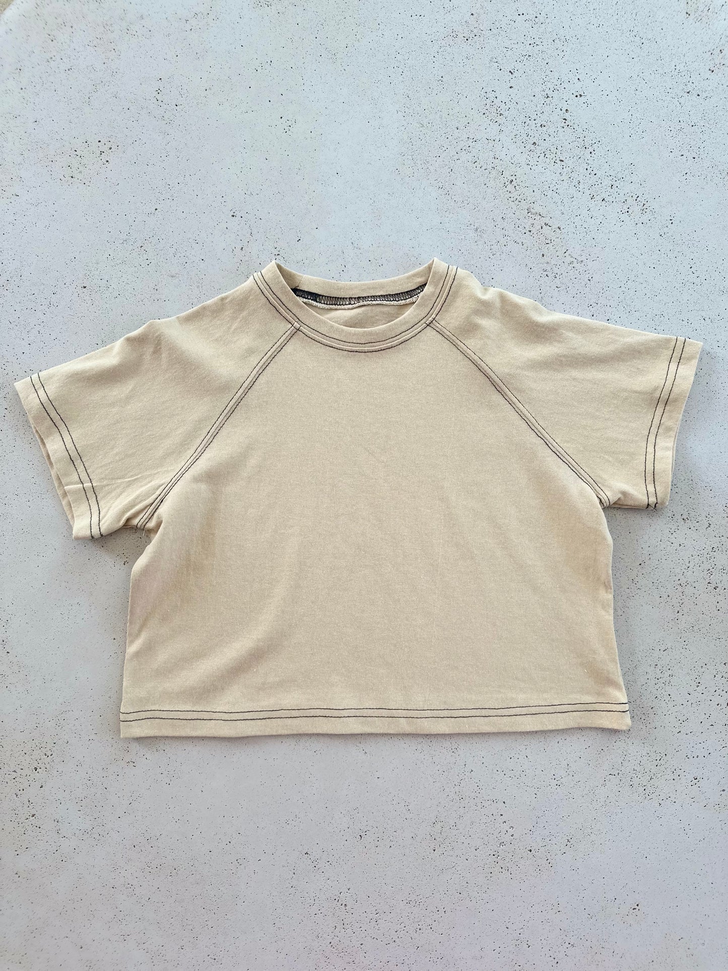 Sam roomy raglan tee - beige