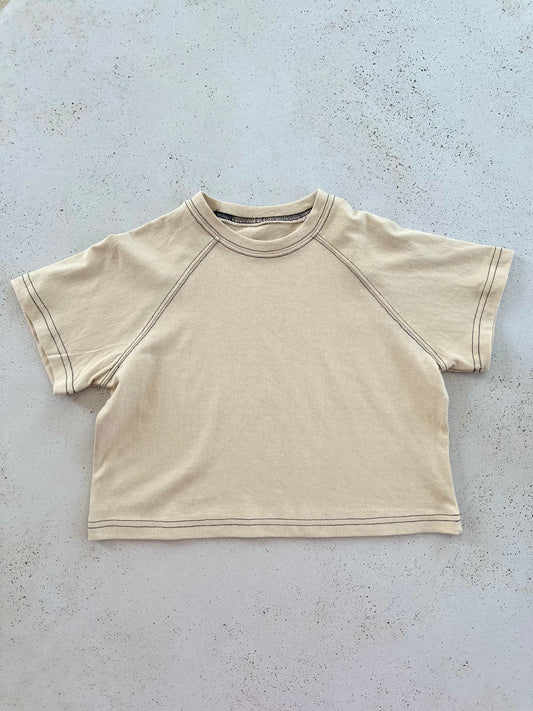 Sam roomy raglan tee - beige