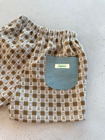 Cute bear shorts - milk-brown