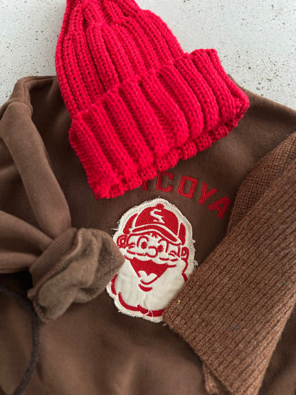 Happy santa sweater - brown