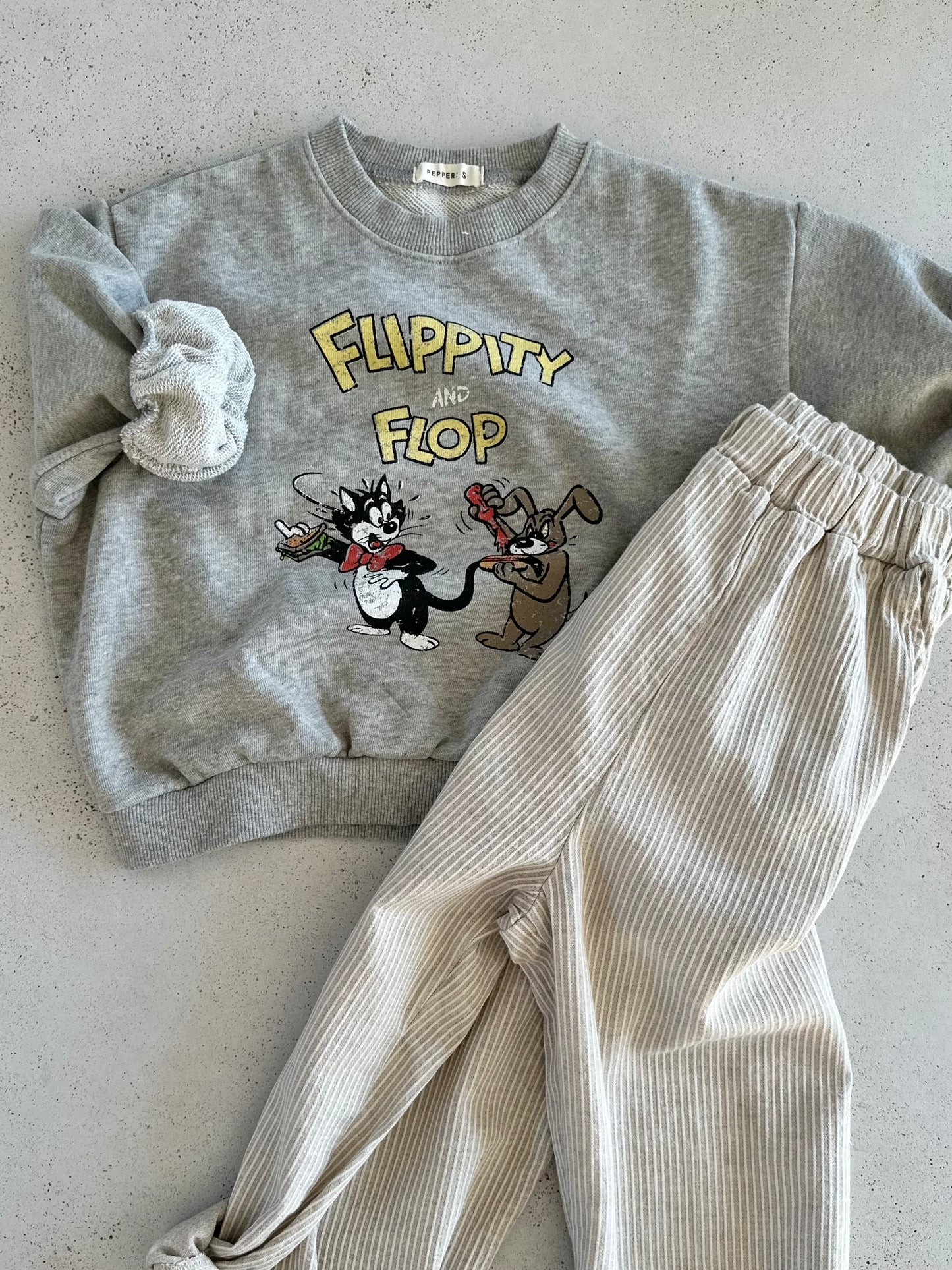 Hotdog sweater - grey melange