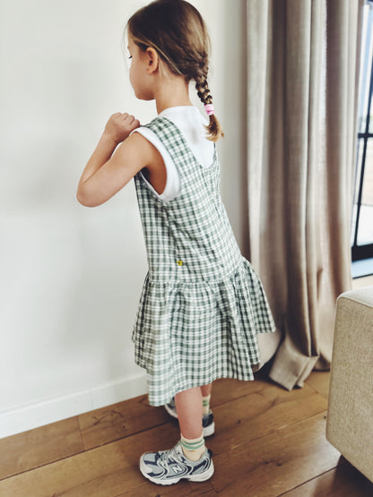 Susu check dress - green