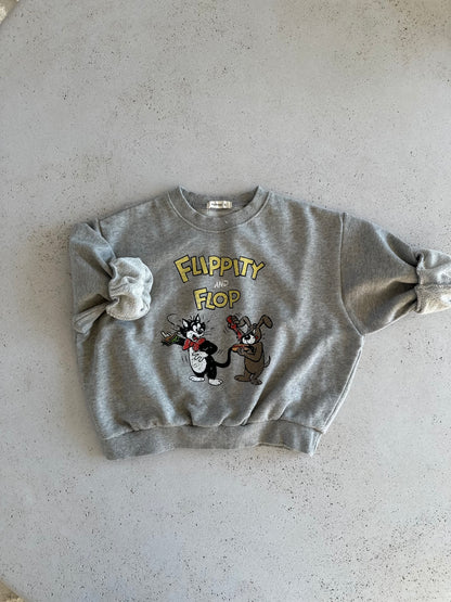 Hotdog sweater - grey melange
