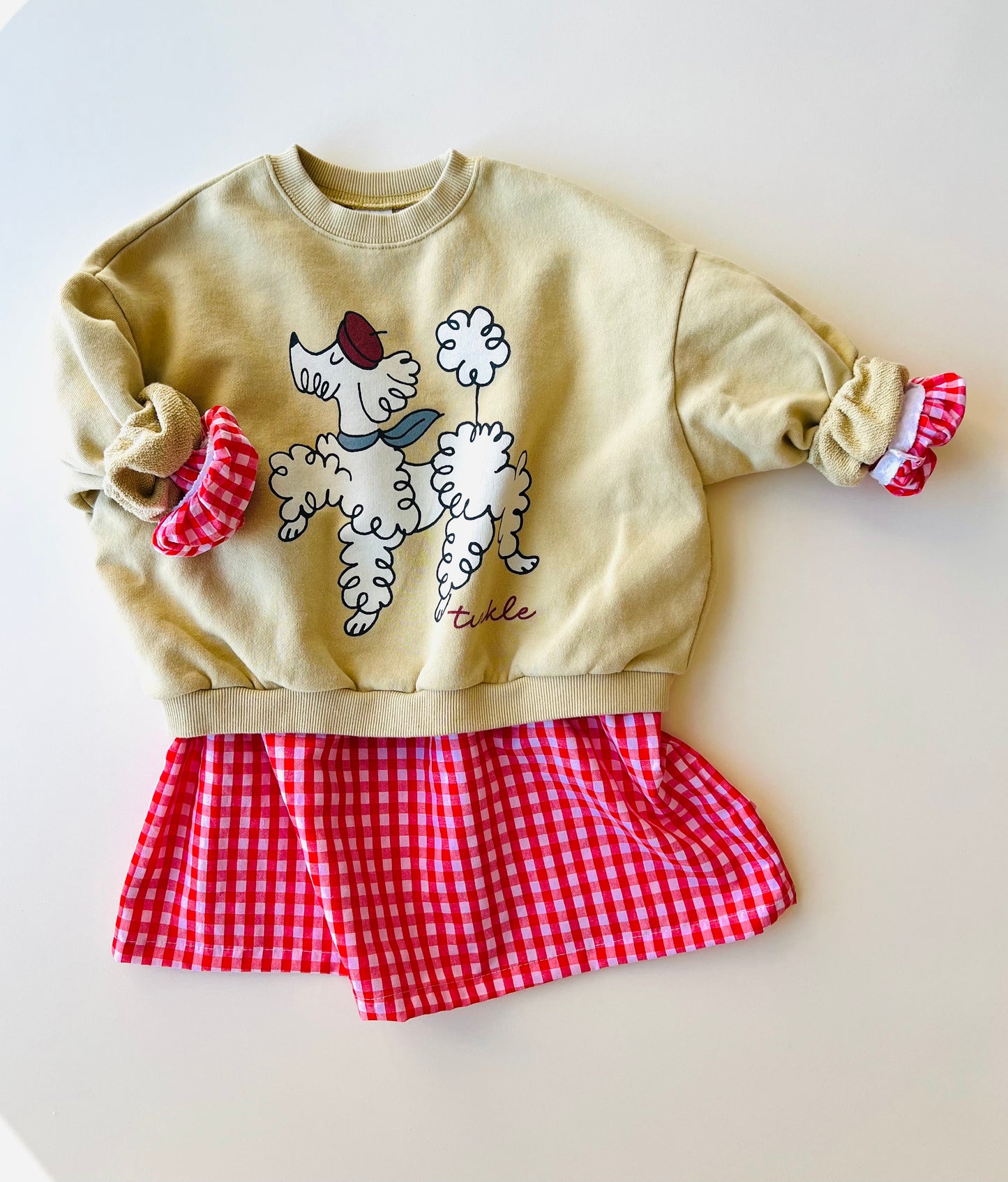 Cool poodle sweater - mustard