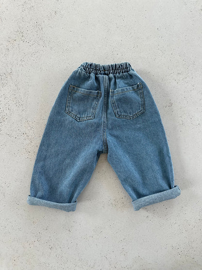 Planned denim pants - blue