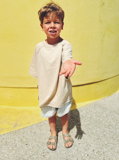 Sam roomy raglan tee - beige