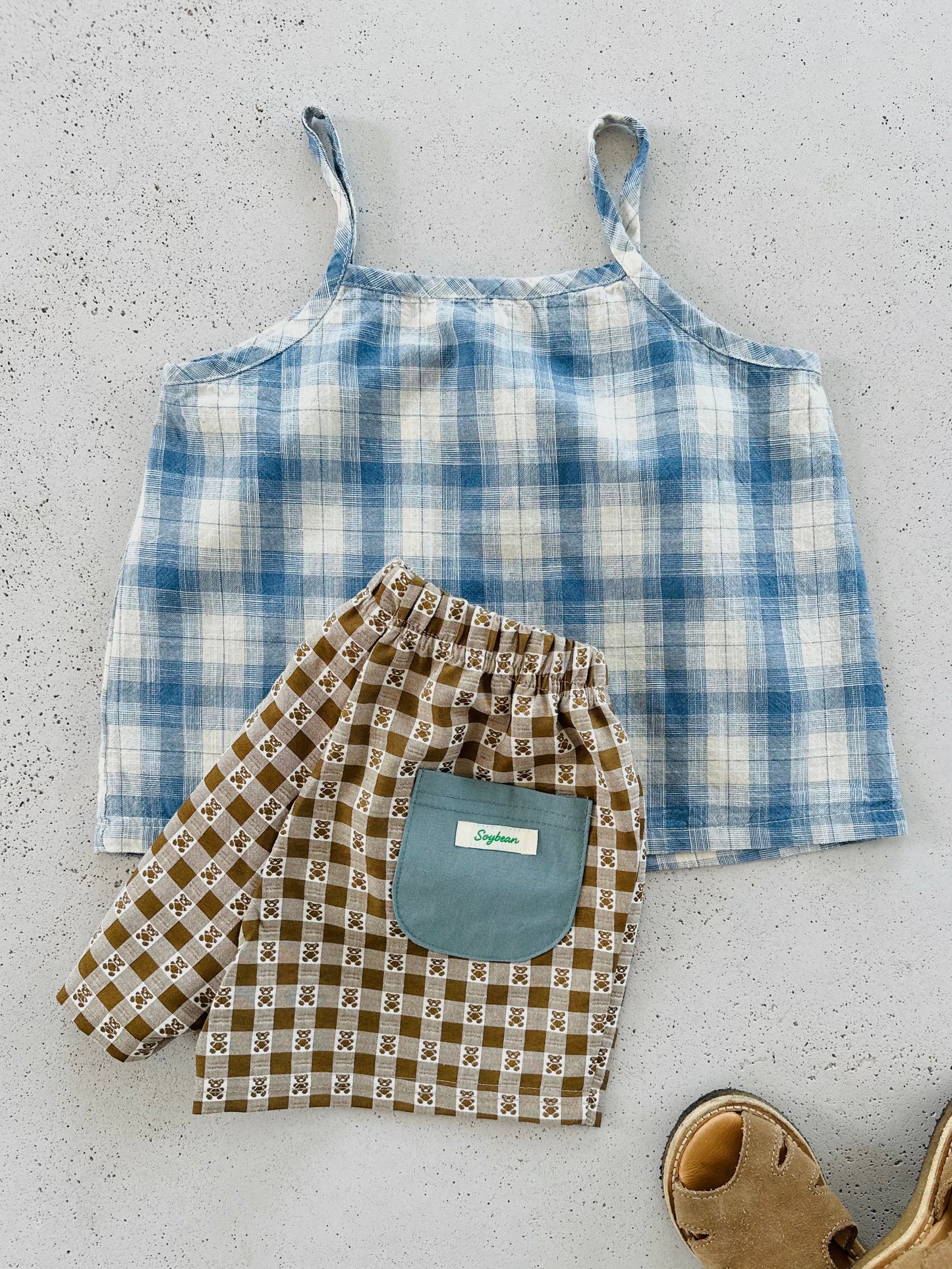 Cute bear shorts - milk-brown