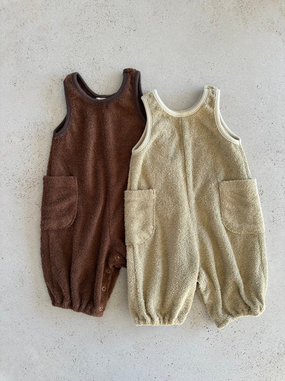 Bebe towel onesie - brown/beige