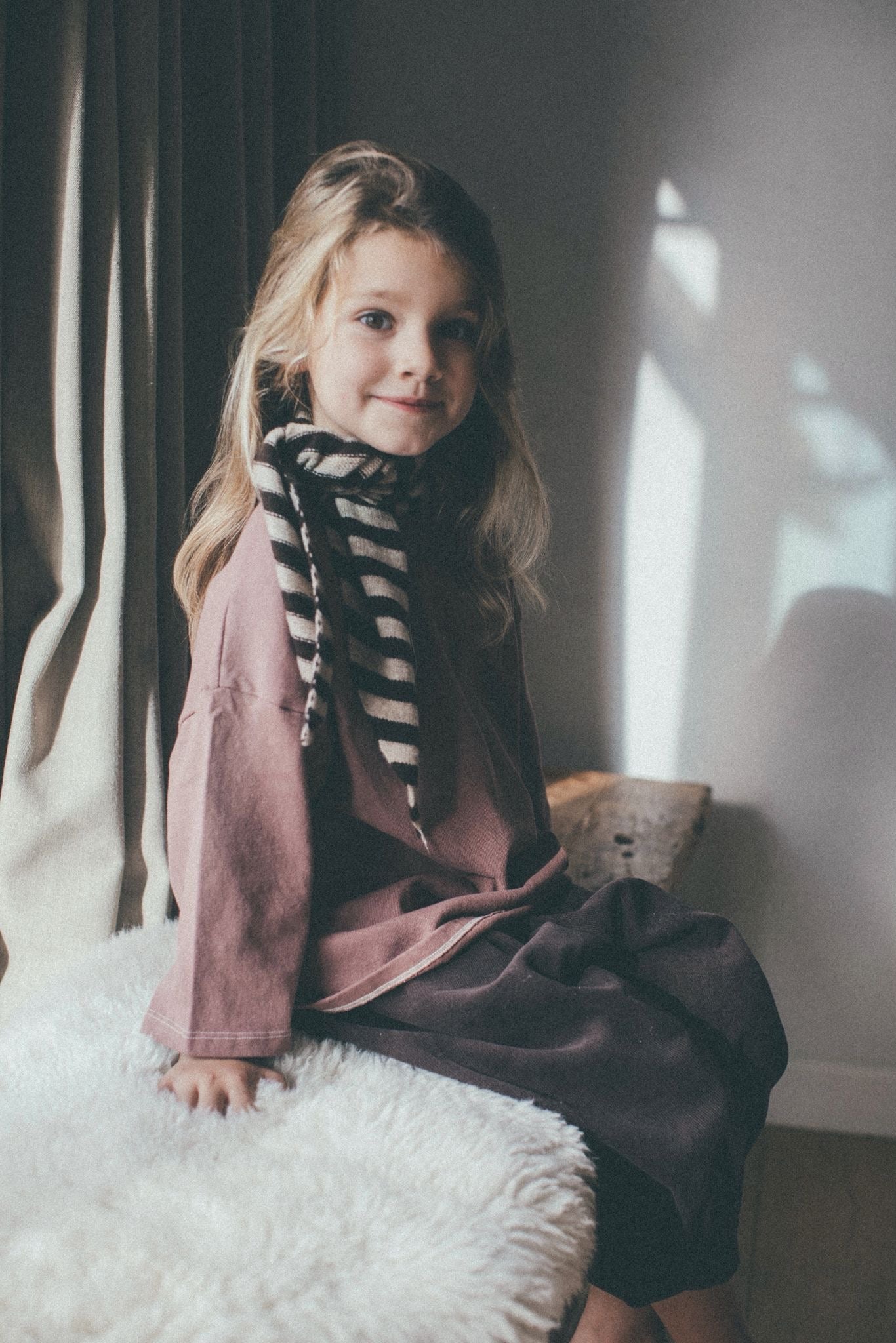 Comfy thick stitch tee - burgundy