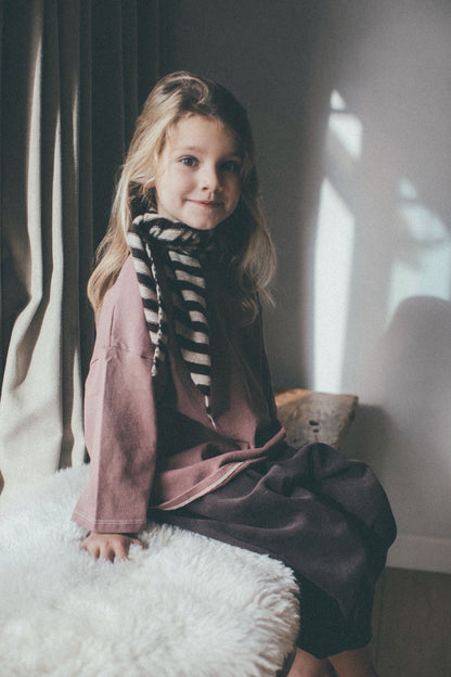 Comfy thick stitch tee - burgundy