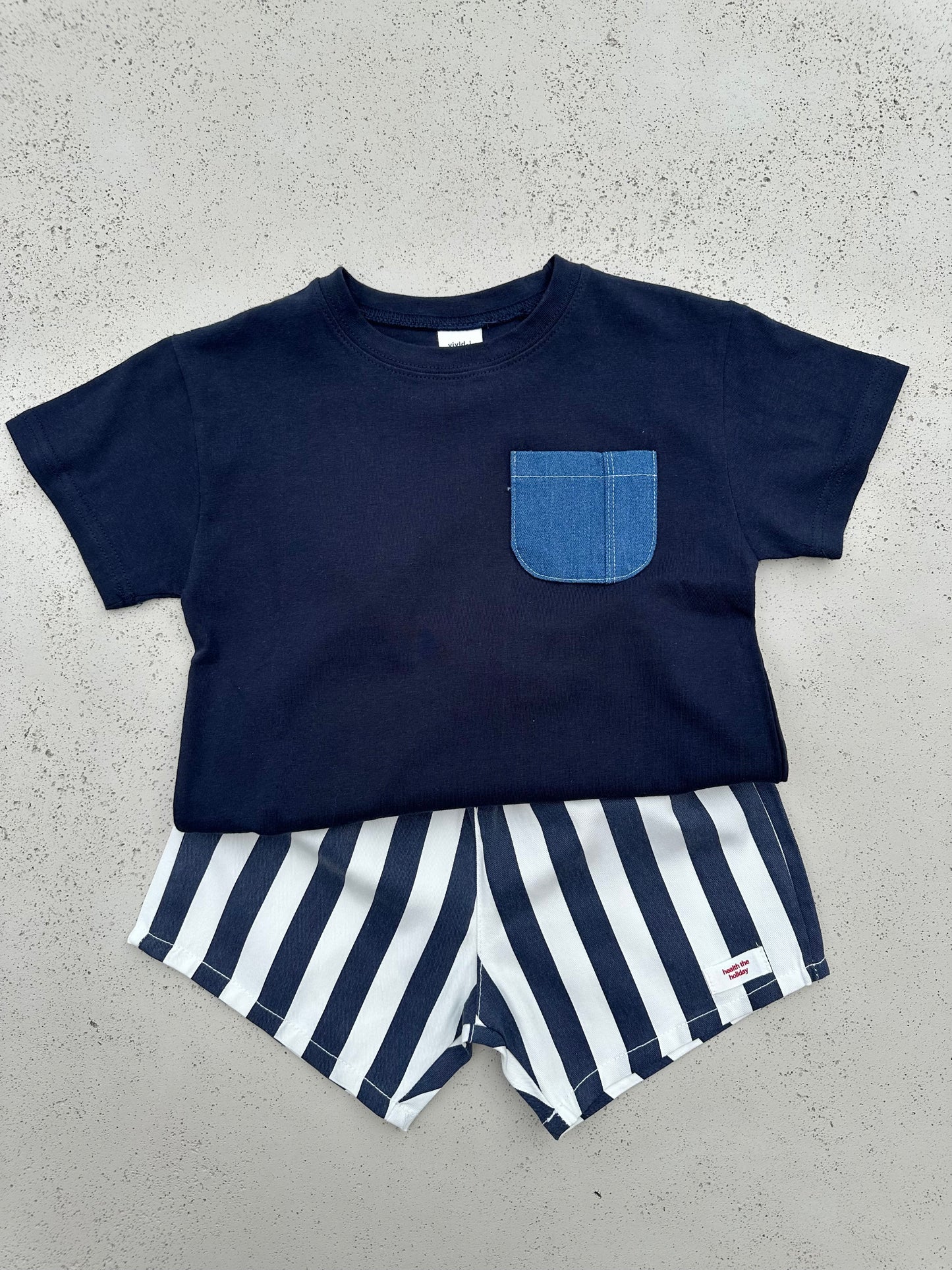 Denim pocket tee - Navy