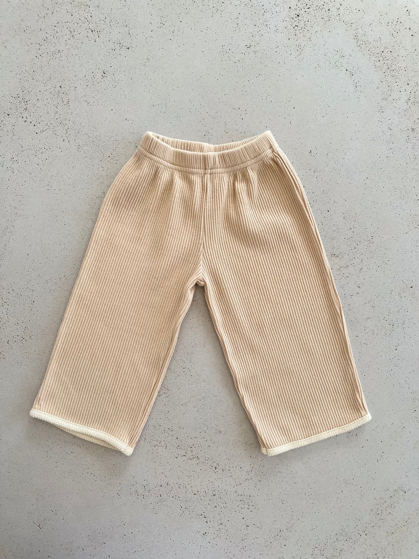 Chewy waffle pants - beige