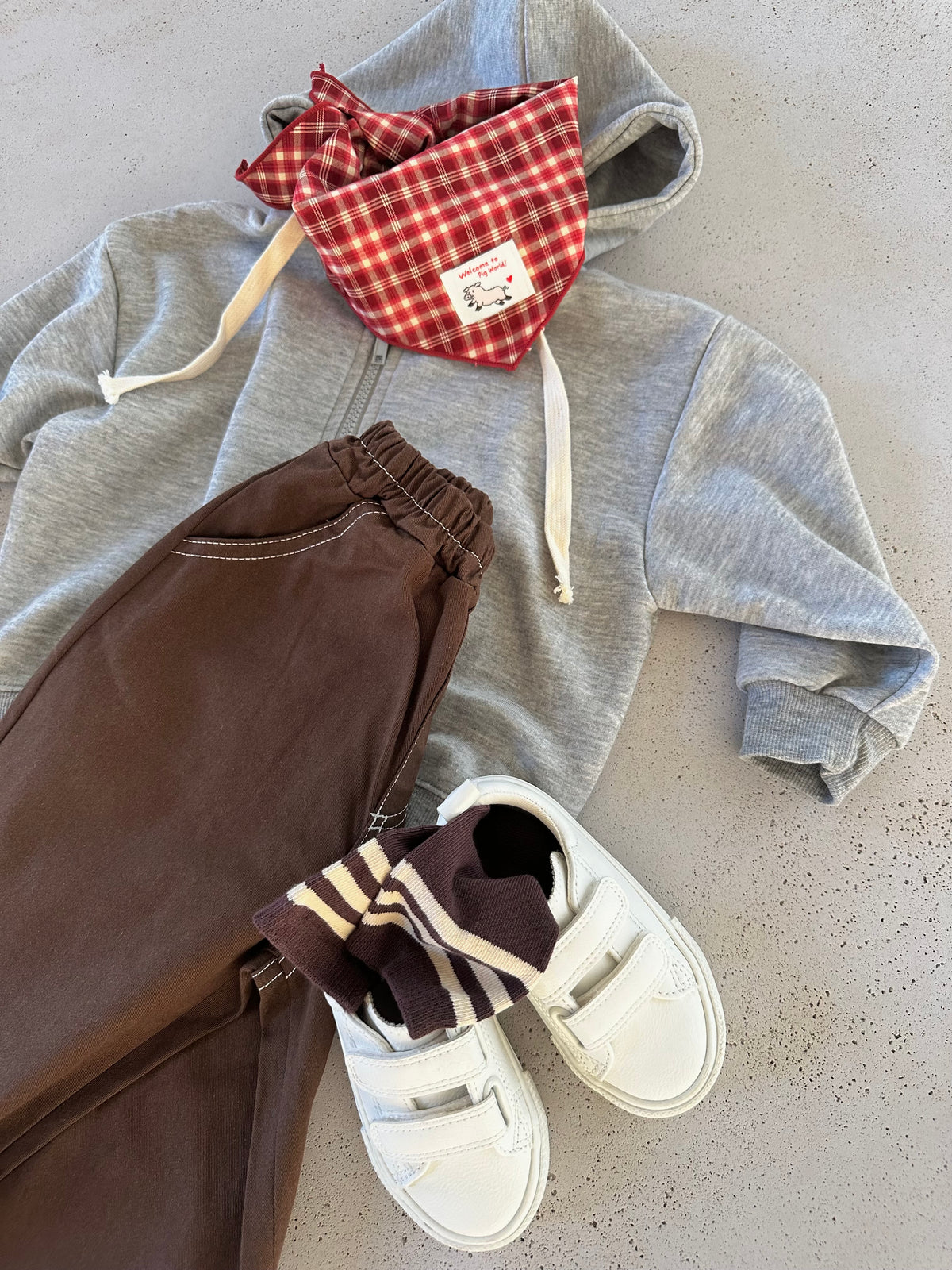 PRE-ORDER Nito stitch cotton pants - dark brown