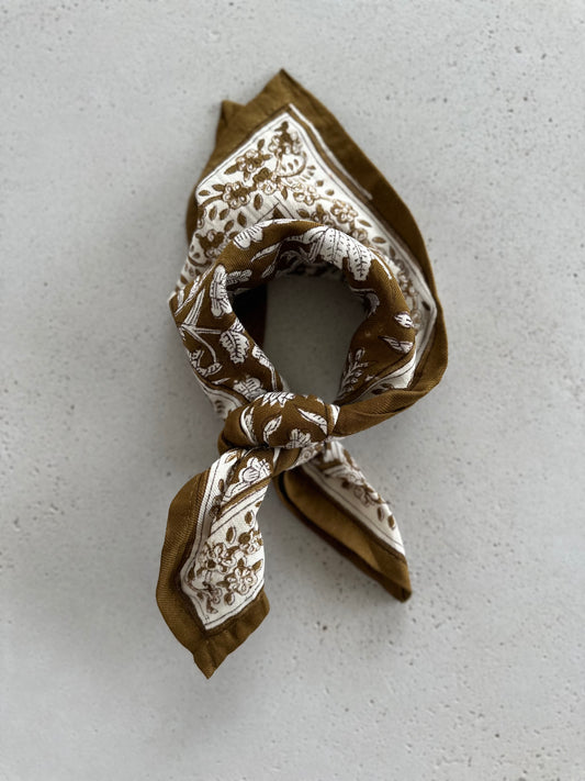 Calcutta mini scarf - olive