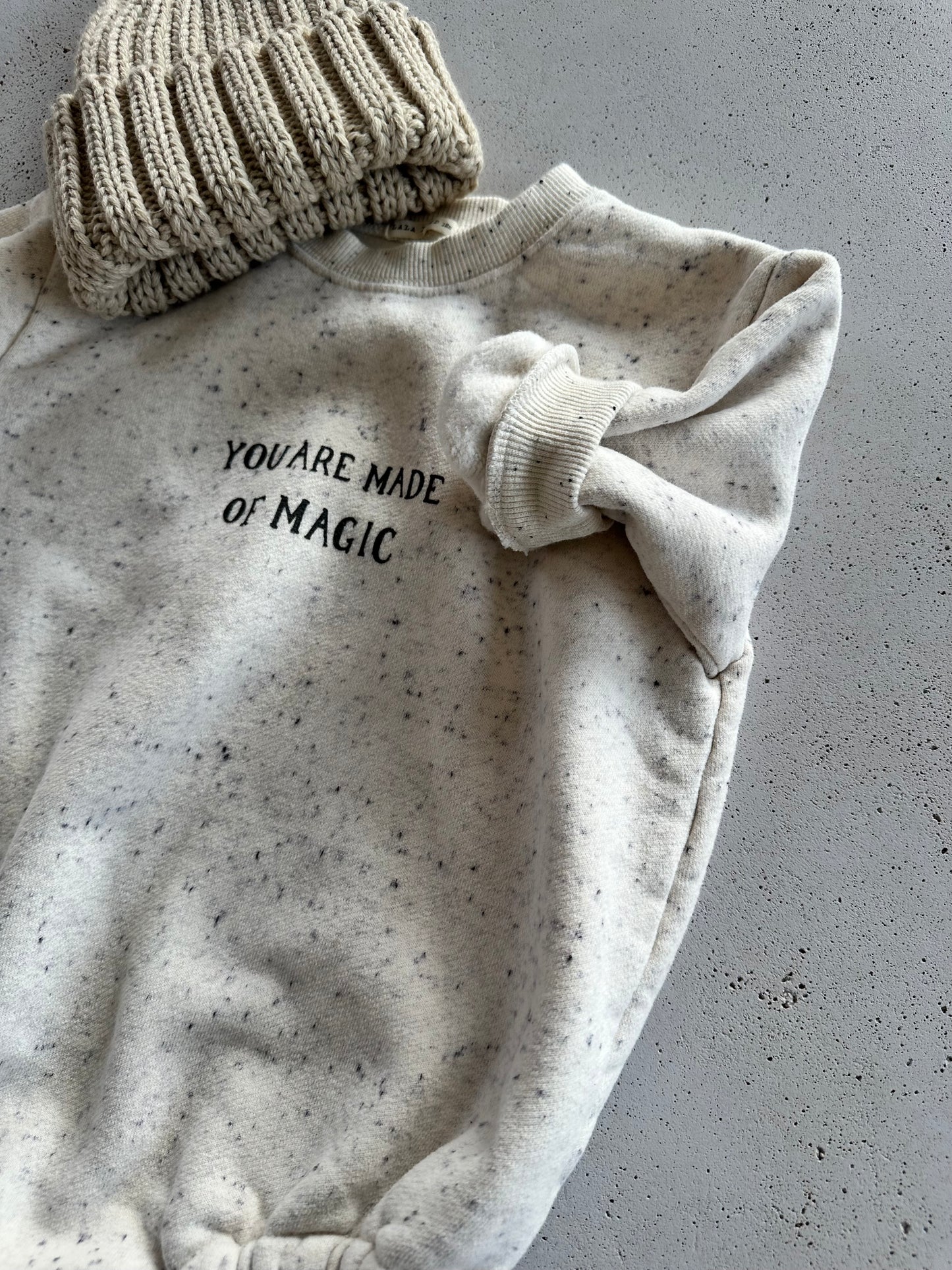 Bebe oreo magic fleeced suit - melange