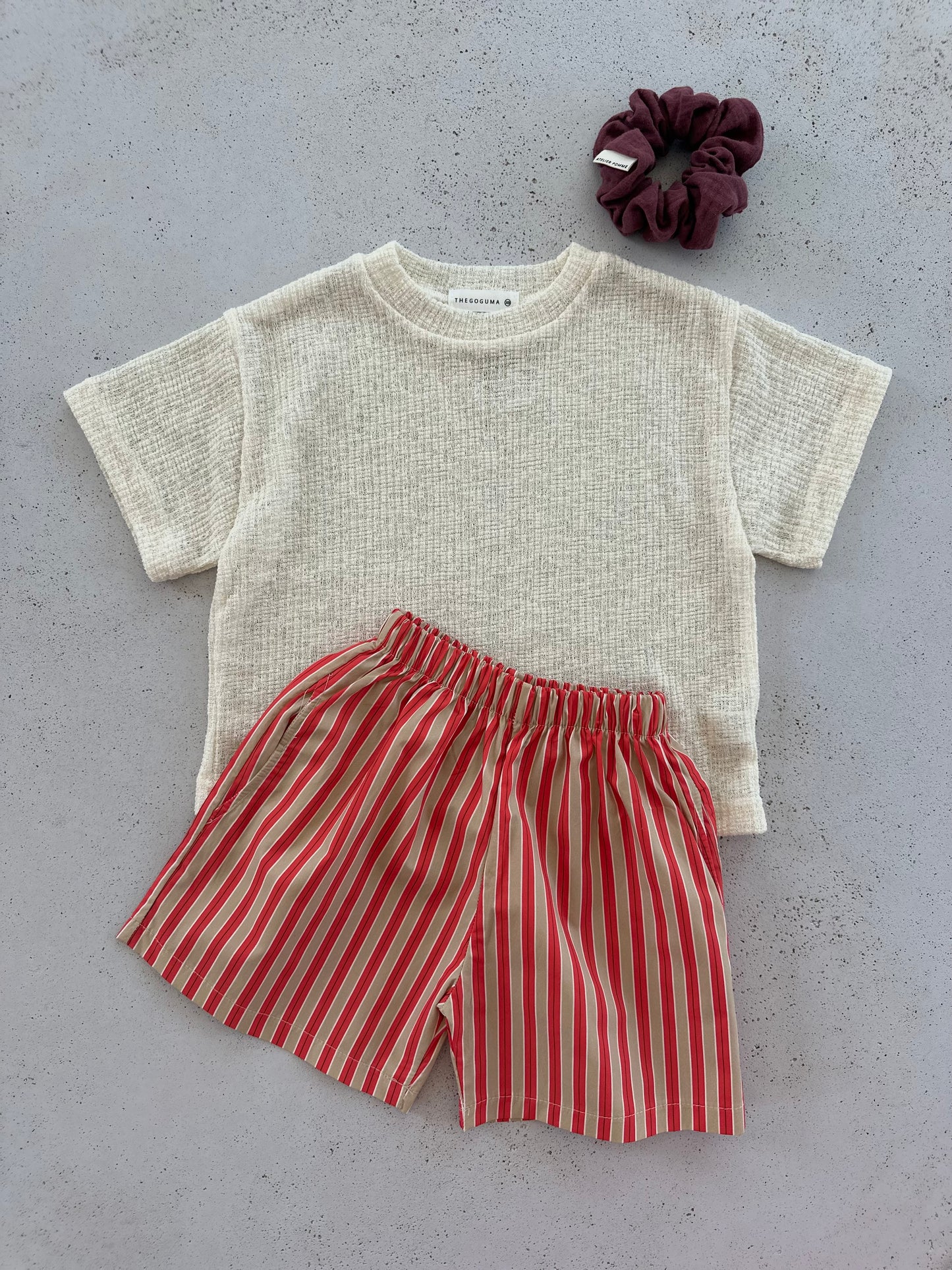 Bastien nice stripe pants - orange-beige