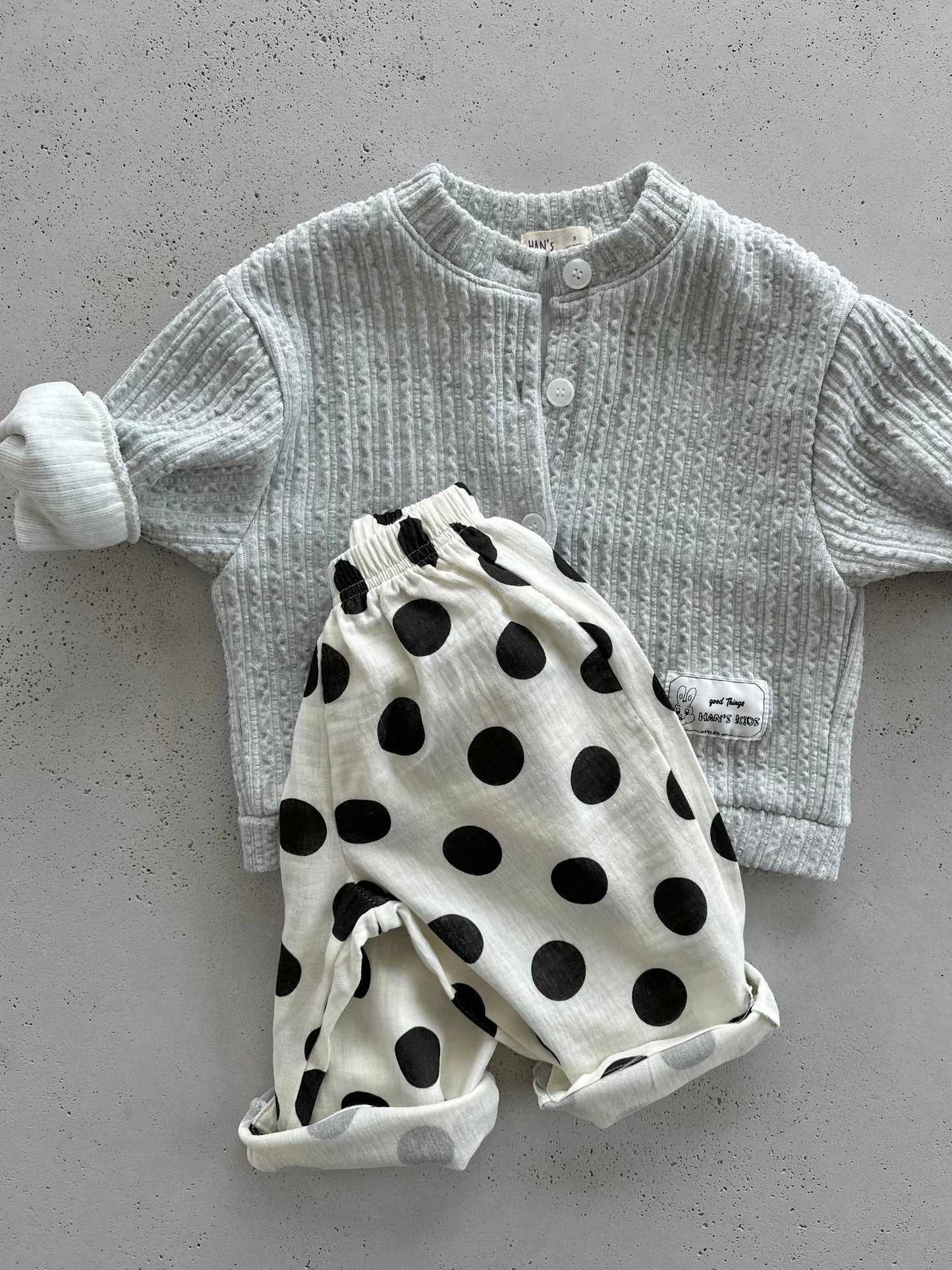 Eline cardigan - white melange