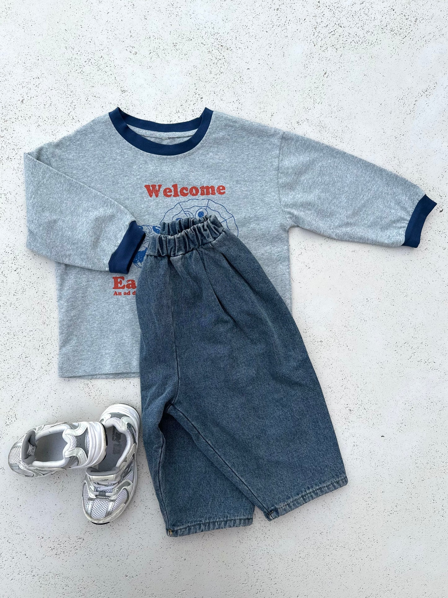 Winter warm pants - denim