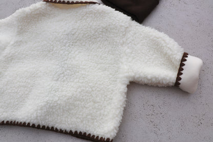 Bebe mellow fleece jacket - cream
