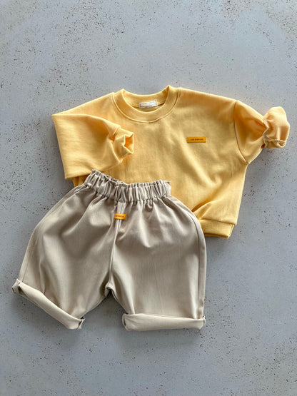 Bebe mari sweater - grey/yellow