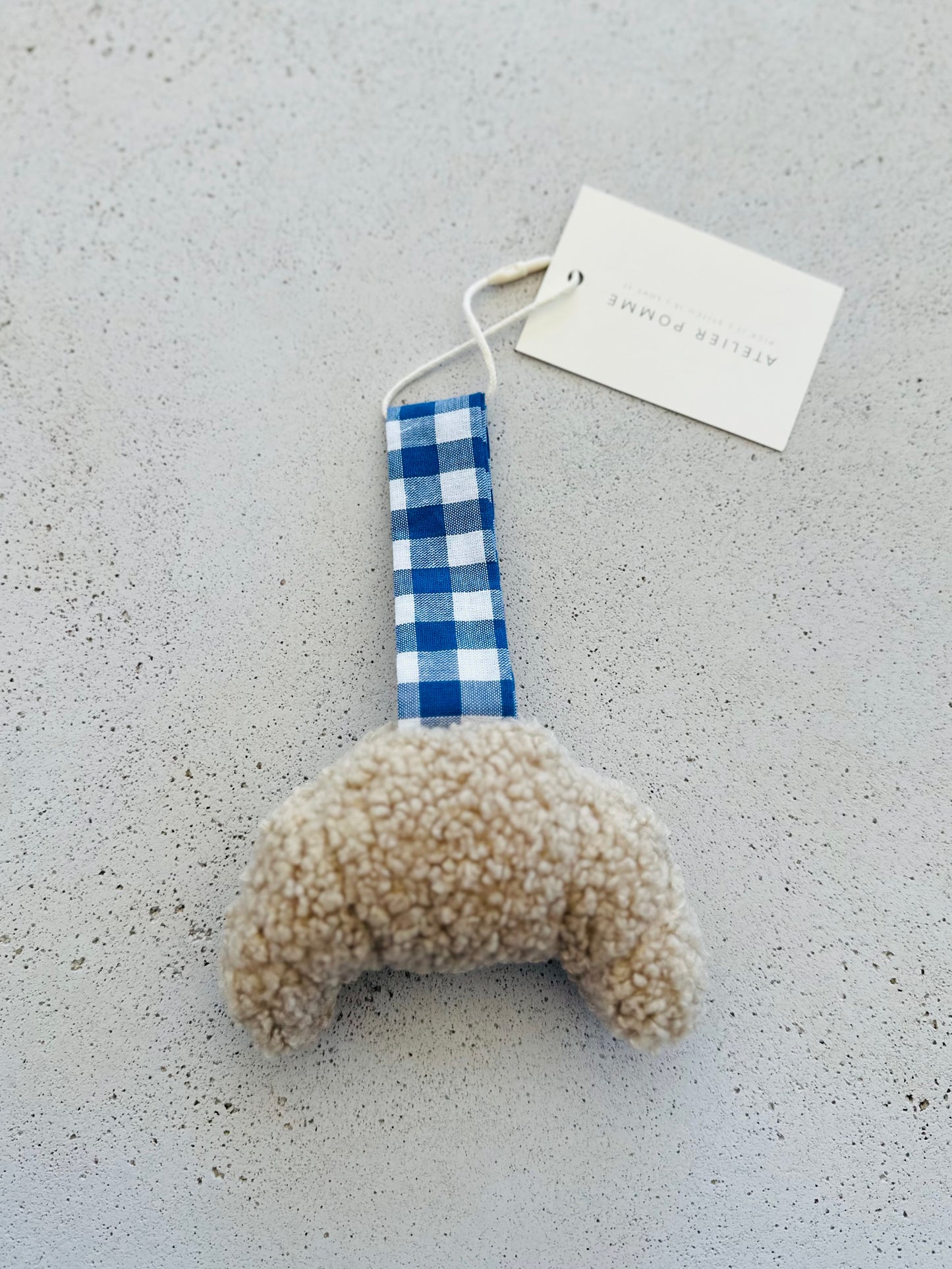Pacifier cloth croissant - boogie blue