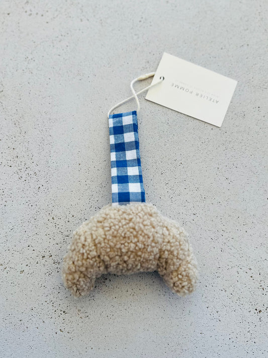 Pacifier cloth croissant - boogie blue