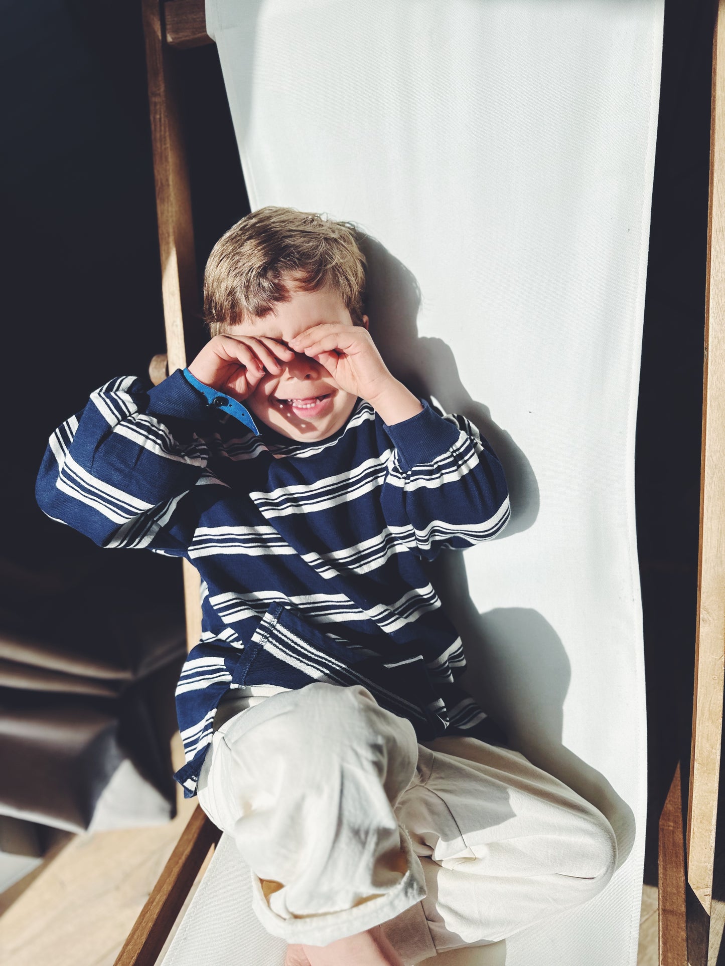 Lucas stripes sweatshirt - navy