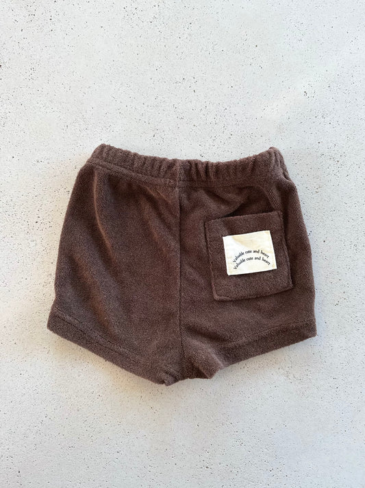 Bebe awesome terry shorts - brown