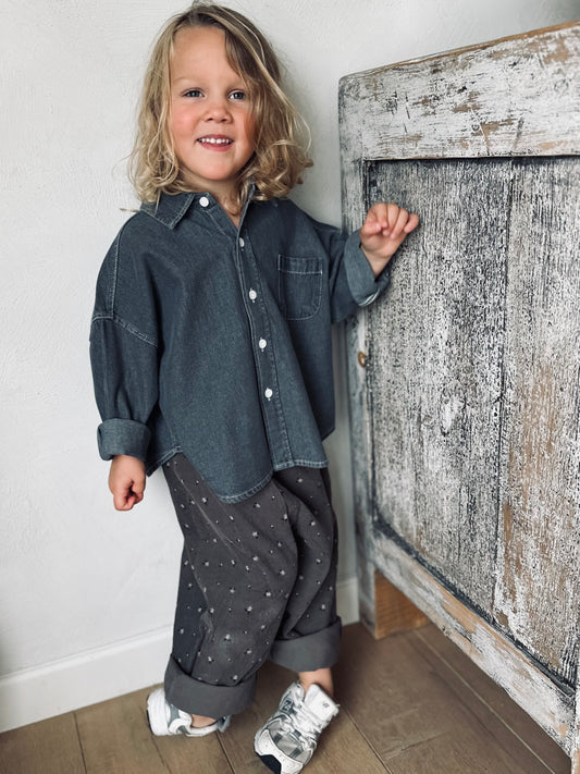 Melly corduroy pants - charcoal