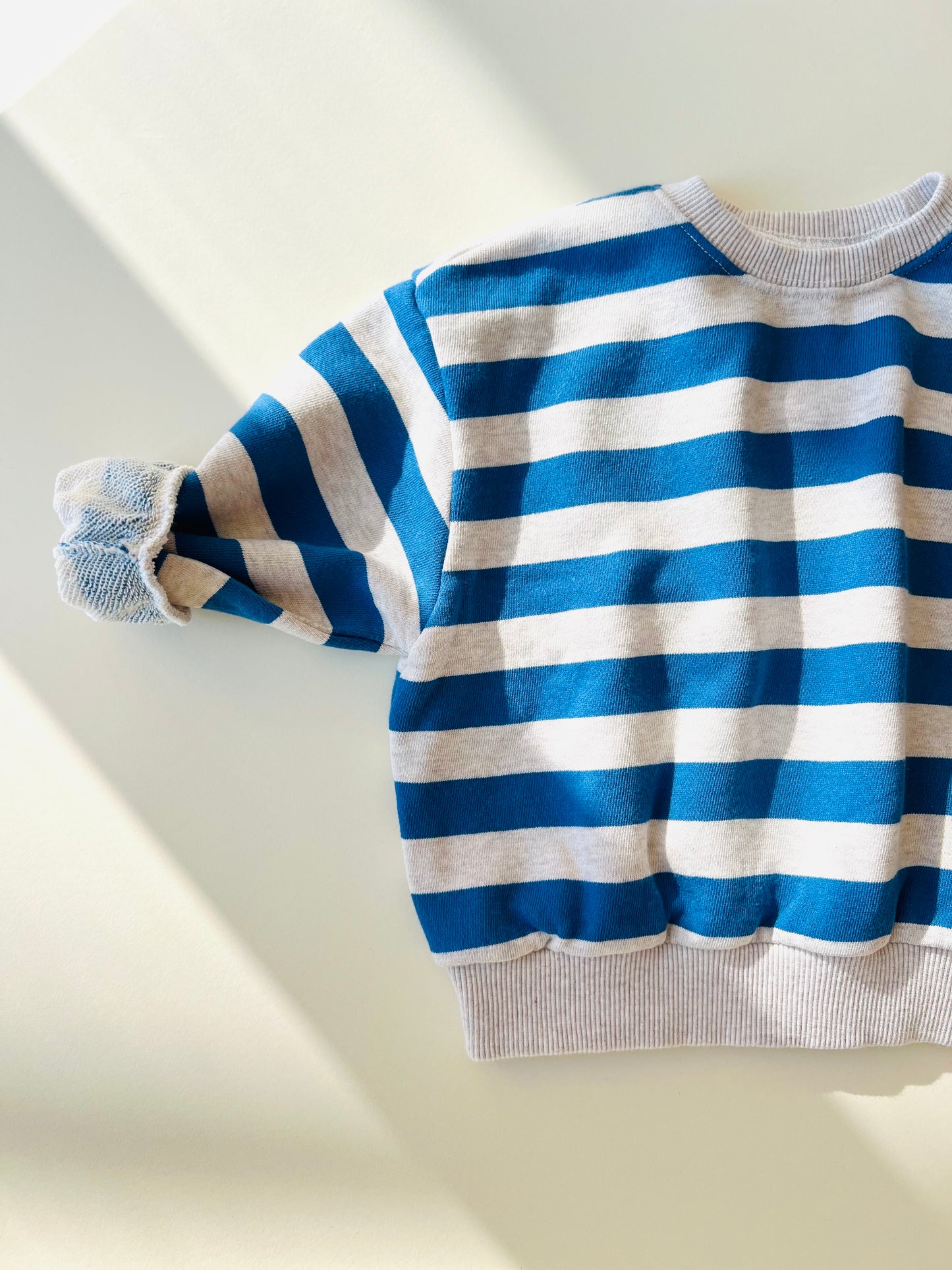 Skyline stripe sweater - Blue/melange