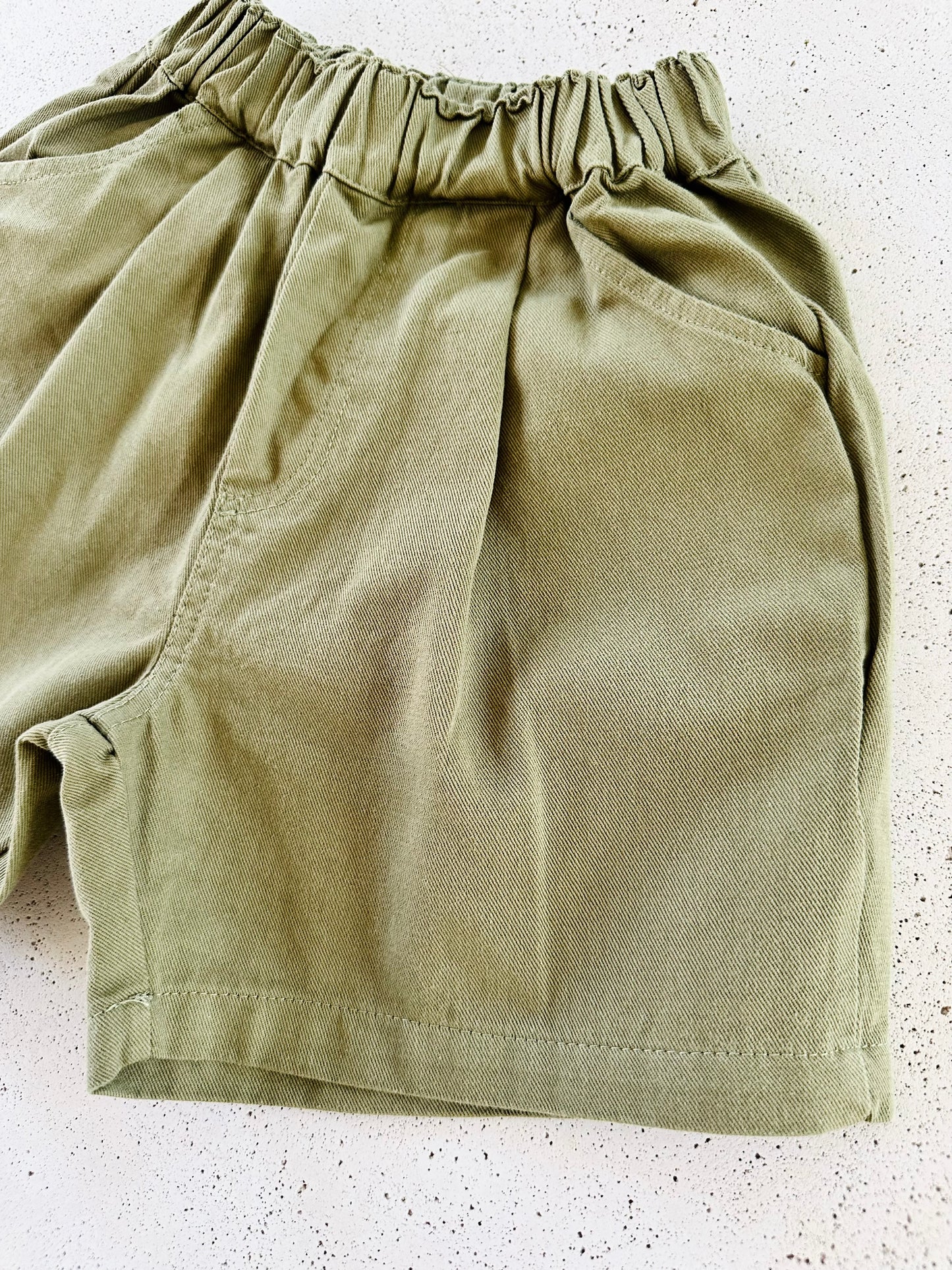 Rafael pleated shorts - khaki