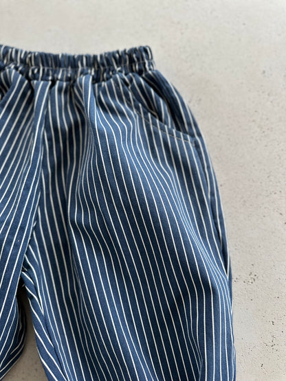 George stripe pants - navy
