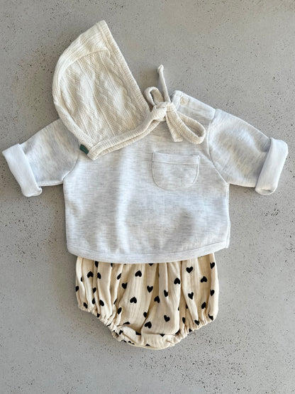 Bebe heart bloomers - ivory