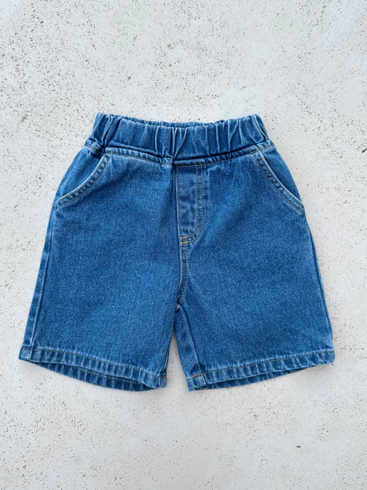 Denim bermuda - Blue