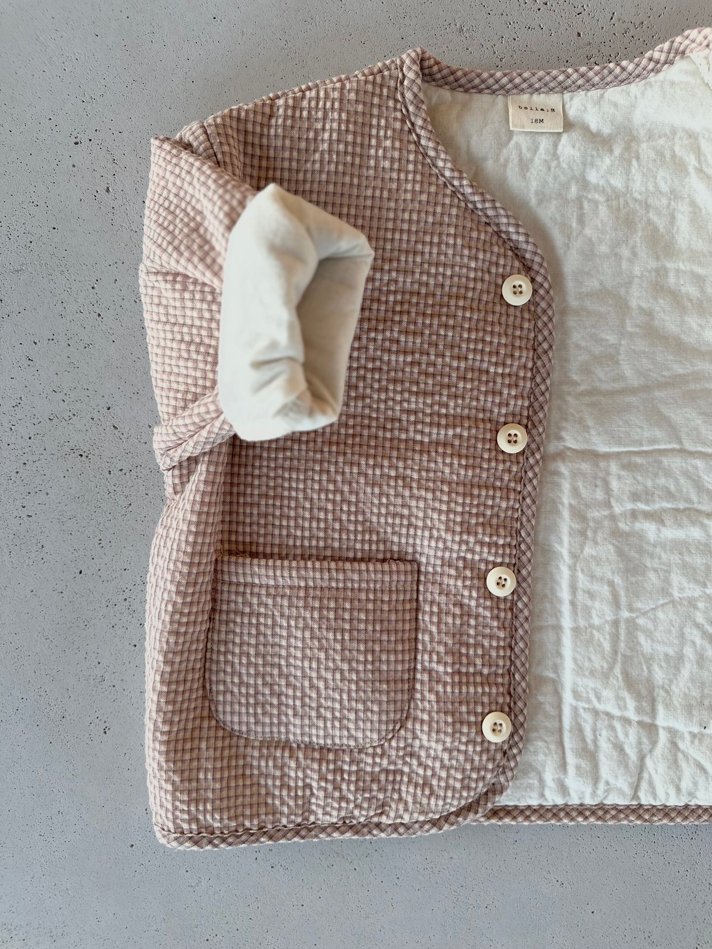Bebe quilted minicheck jacket