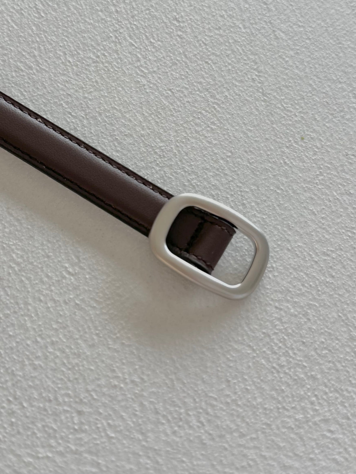 Acorn leather belt - brown