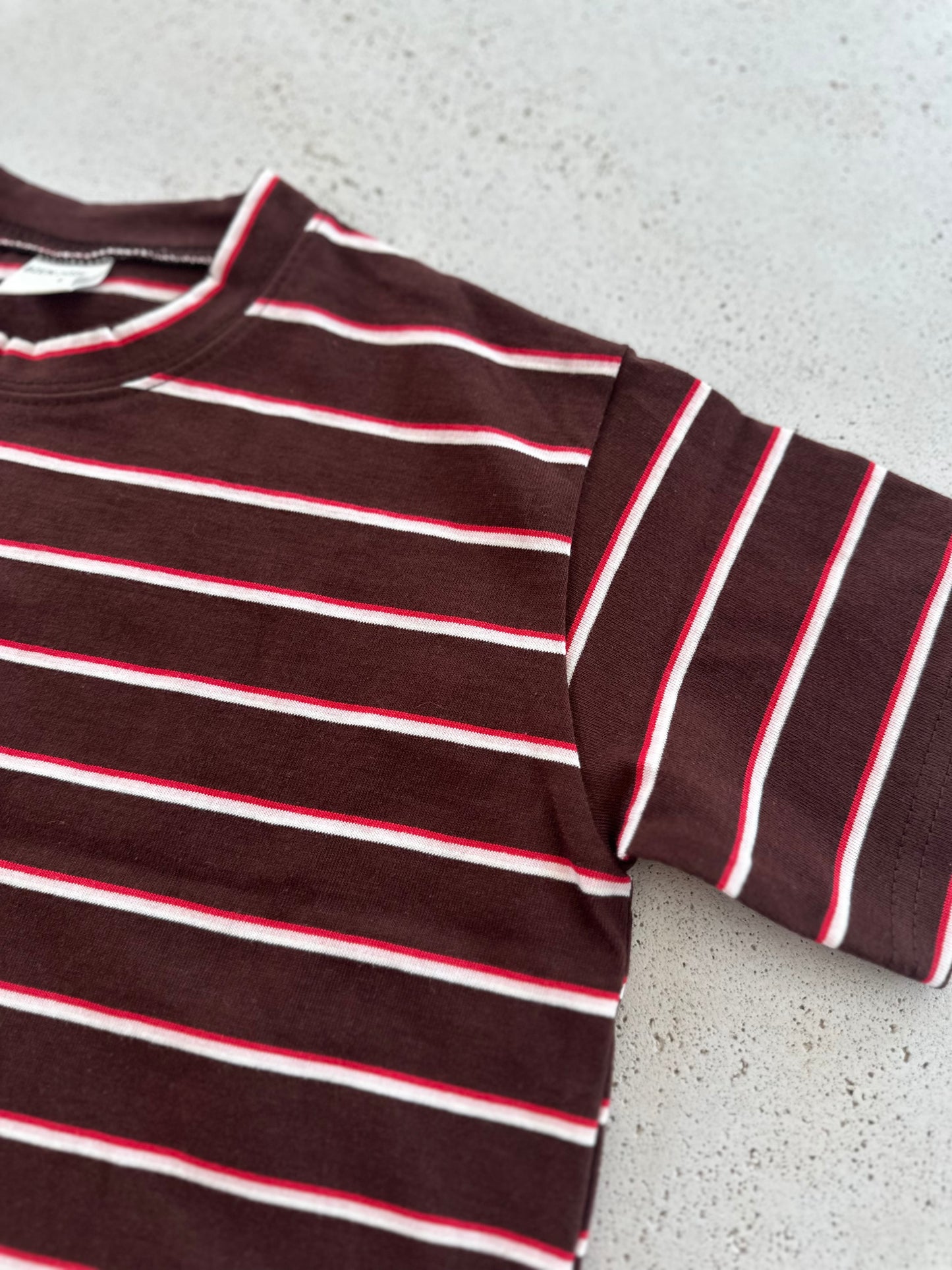 Baro stripe tee - brown