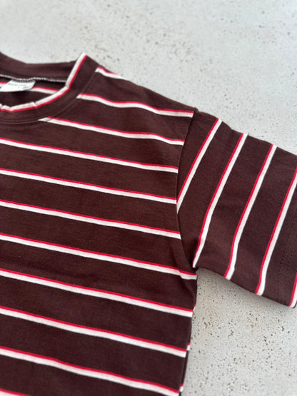 Baro stripe tee - brown