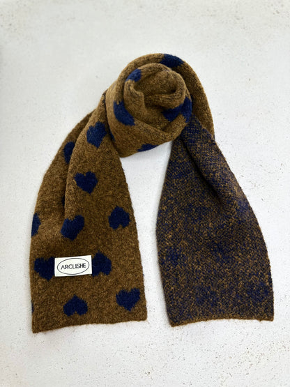 Hearts knit scarf - more colors
