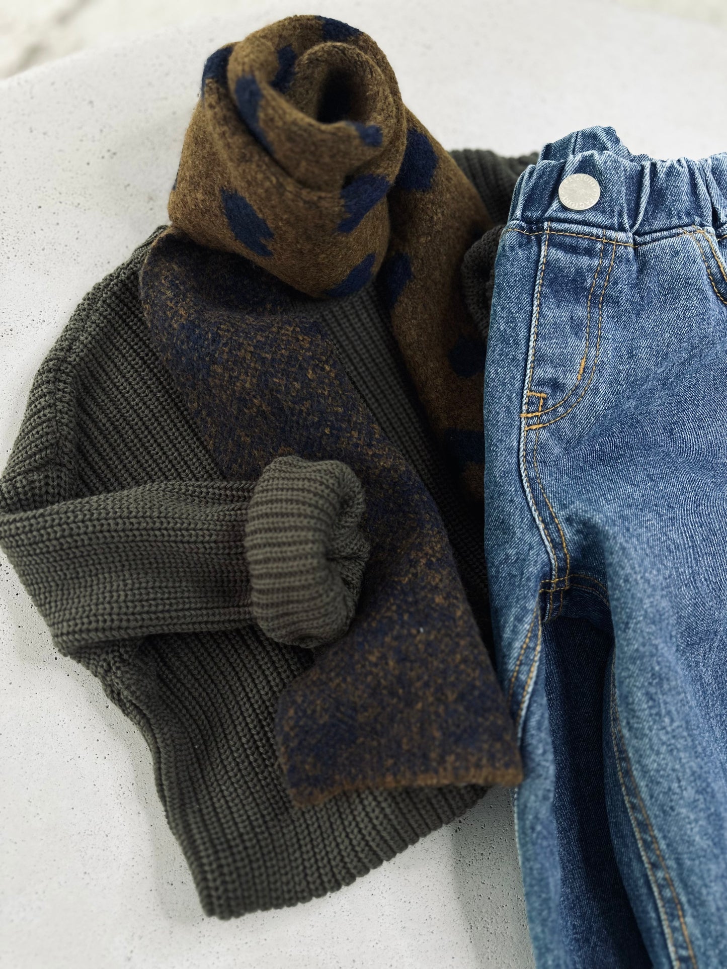 Hearts knit scarf - more colors