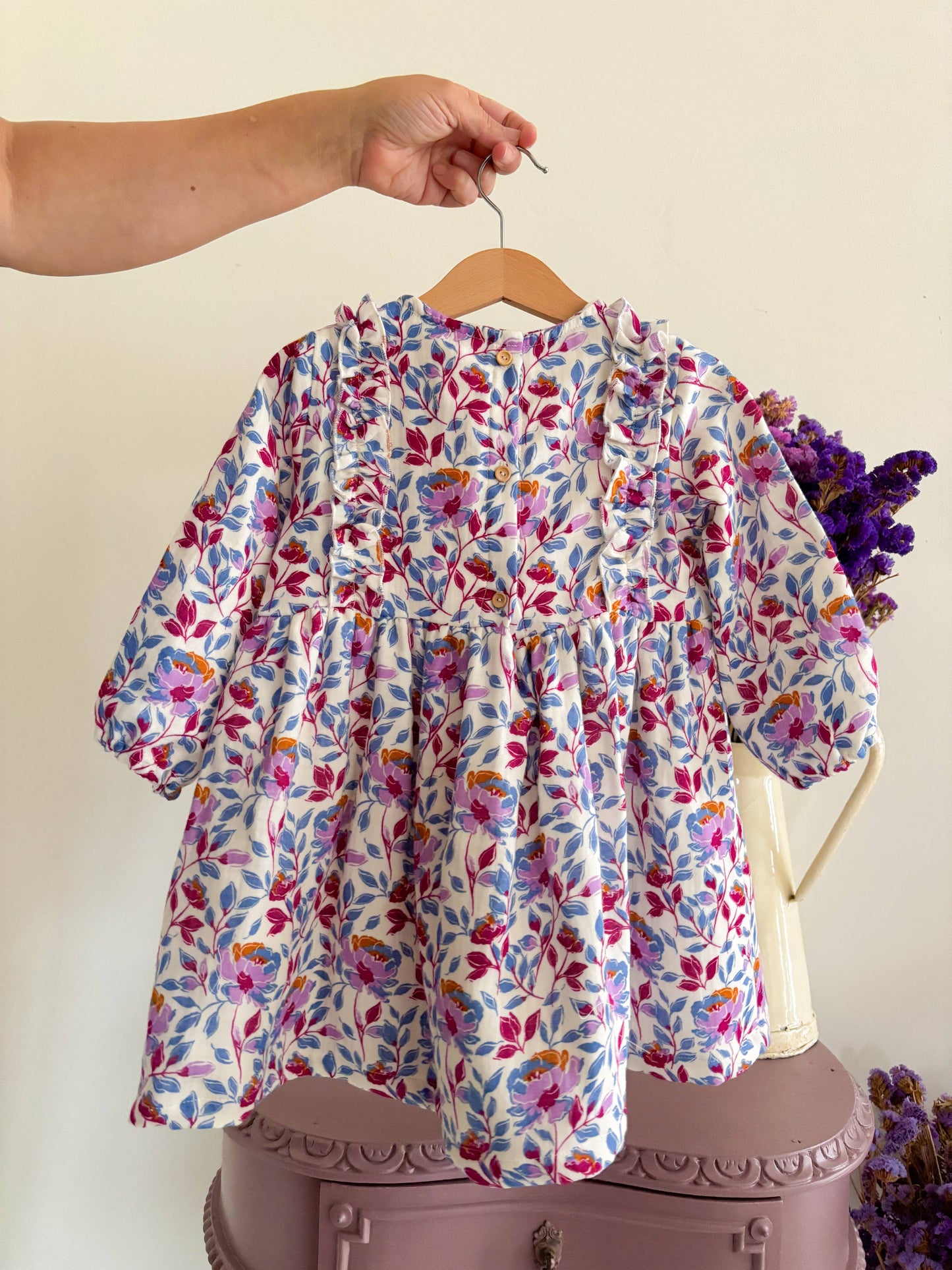 Blue flowers dress