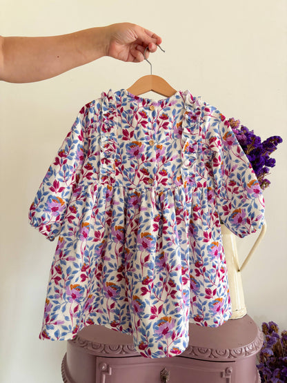 Blue flowers dress