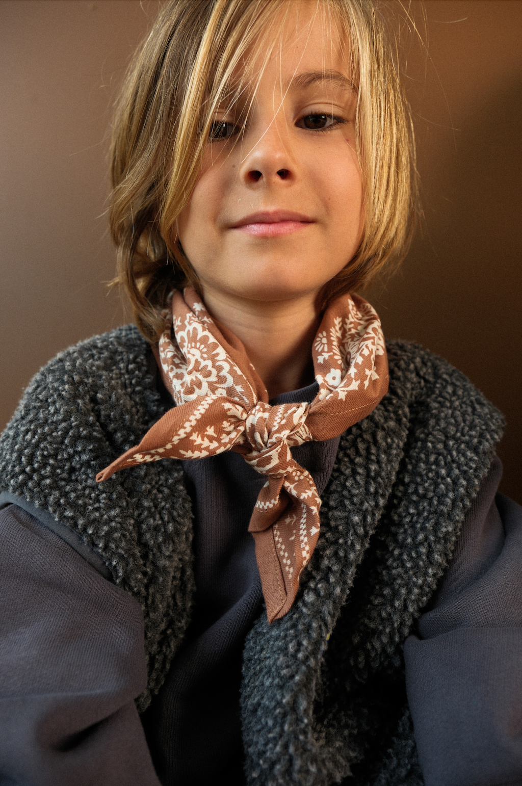 Mysore mini scarf - cinnamon